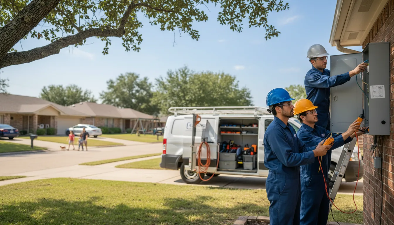 Certified electrician providing emergency electrical services in Long Island, KS